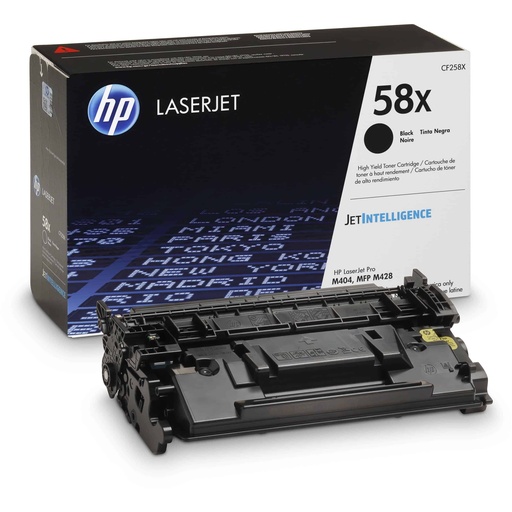 [CF258X] Cartucho de Tóner Original H.P. LaserJet de Alto Rendimiento CF258X=58X