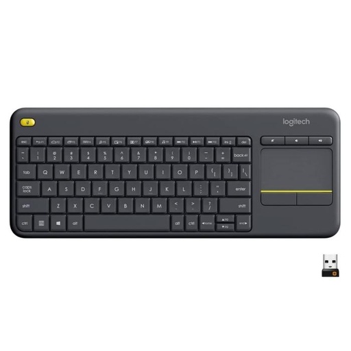 [920-007123] Teclado Inalámbrico Logitech k400 Plus con TouchPad