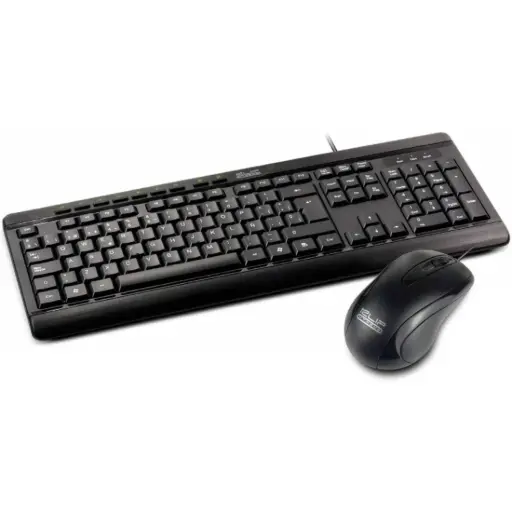 [KCK-251S] Teclado y Mouse Alámbrico Klip Xtreme DeskMate USB Negro Español