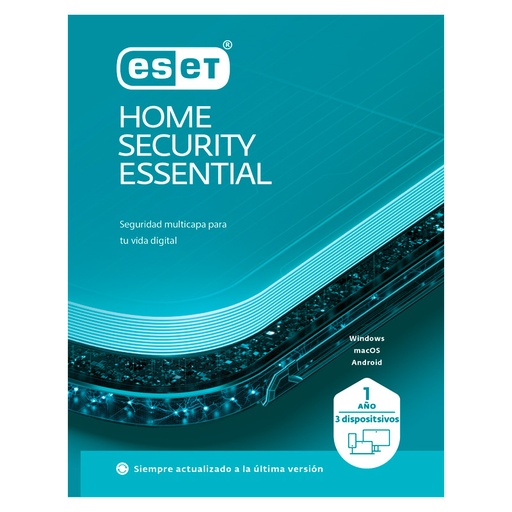 [EHSE-ESD1-3D] Licencia ESET Home Security Essential 3 dispositivos 1 Año ESD DIGITAL