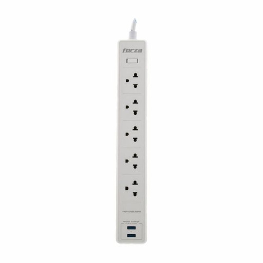 [FSP-512USBW] Supresor de Picos Forza 5 Tomas 110V/220V Blanco