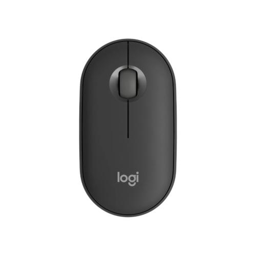 [910-007049] Mouse Logitech Óptico Pebble 2 M350s, Inalámbrico, RF + Bluetooth, 4000DPI, Grafito