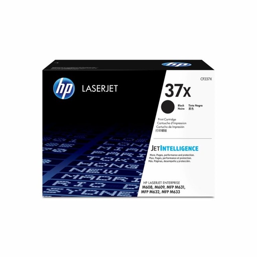 [CF237X] Cartucho de tóner original LaserJet HP 37X de alto rendimiento, Negro