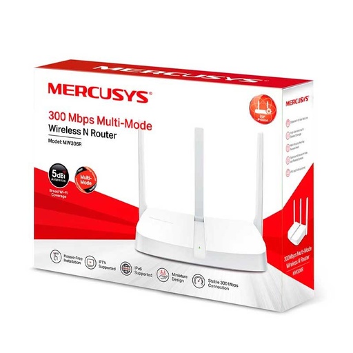 [MW306R] Enrutador inalámbrico Mercusys MW306R V1 2,4 GHz  Wi-Fi