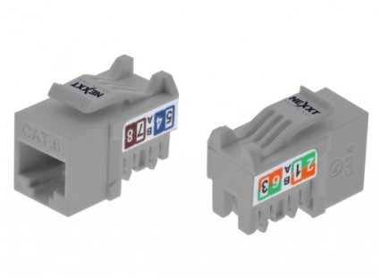 [PCGKJC6TYRJGR] Keystone Jack Nexxt Solutions Infrastructure Cat6 Gris 1000 Mbps