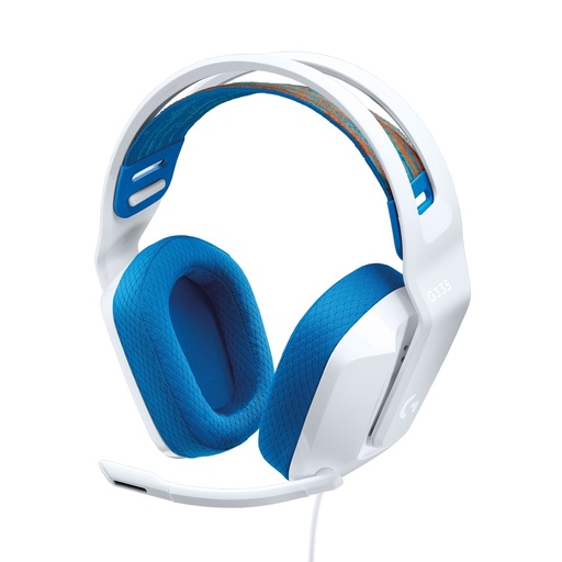 [981-001017] Audífonos tipo Headset Logitech G335 con Micrófono Blanco
