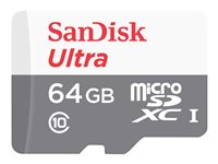 [SDSQUNR-064G-GN3MA] Tarjeta de memoria flash (adaptador microSDHC a SD Incluido) SanDisk Ultra  64 GB