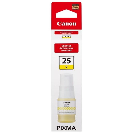 [6316C001AA] Botella De Tinta Modelo Gi-25 Marca Canon Color Amarillo De 37ml