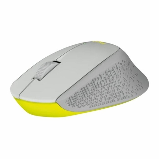 [910-004285] Mouse Logitech Óptico M280, Inalámbrico, 1000DPI, USB, Gris/Amarillo