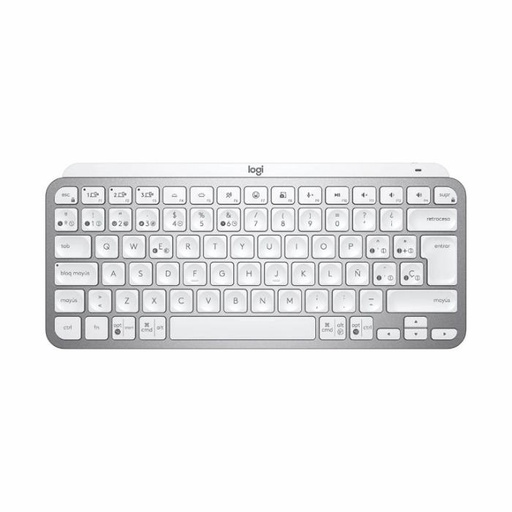 [920-010477] Teclado Logitech MX Keys Mini, Inalámbrico, RF Wireless/Bluetooth, Blanco Español
