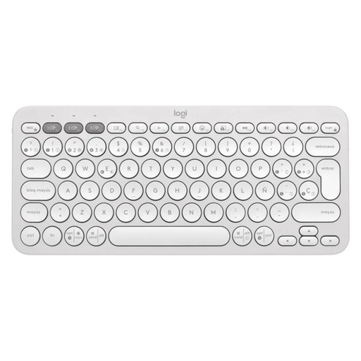 [920-011784] Teclado Inalámbrico Logitech Pebble Keys 2 Bluetooth en Español Color Blanco