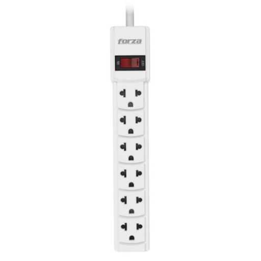 [PS-001W] Regleta Forza PS-001W de 6 Tomas Nema 5-15P