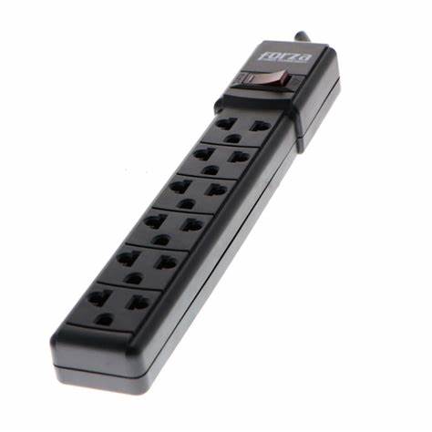 [PS-001B] Regleta Forza Negra 6 Tomas