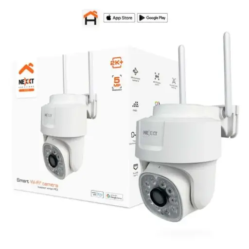 [NHC-OP10] Cámara Nexxt NHC-OP10 de Seguridad para Exteriores, Luz y Audio WiFi 2K 5MP
