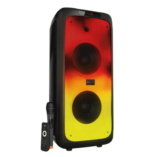 [KLS-662] Bocina Portatil Klip Xtreme Color Negro + Micrófono Inalámbrico