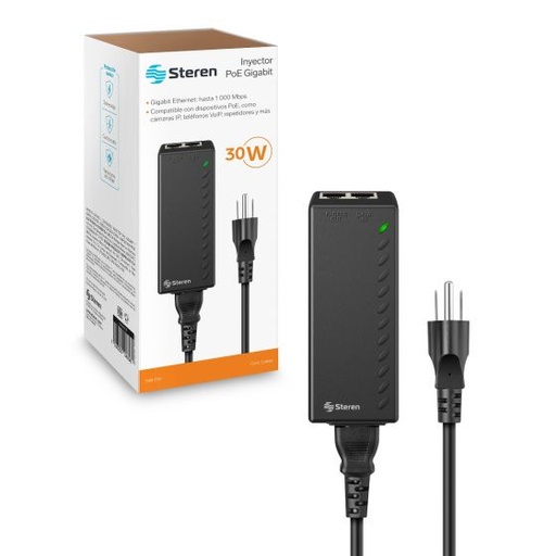 [SWI-150] Inyector - PoE - Gigabit de 30 W - Steren 