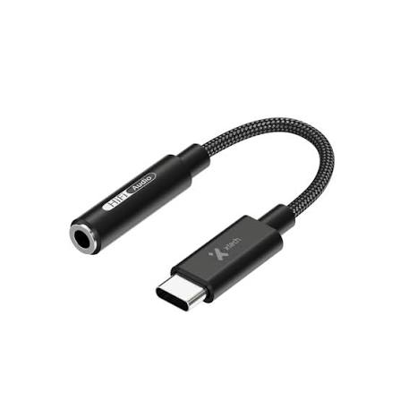 [XTC-509] Adaptador USB-C a Conector 3,5mm Hembra para Audífonos - Negro