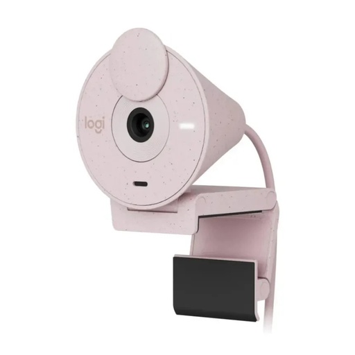 [960-001446] Webcam Logitech BRIO 300 Full HD 1080p – 2MP, Micrófono Integrado, USB-C, Color Rosa